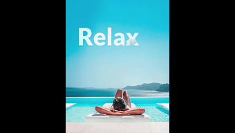 Relax A4 Print adverts and large scale posters