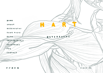 Osteopathy Hand Illustrated Web Design