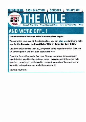 Comic Relief: Sport Relief 2006