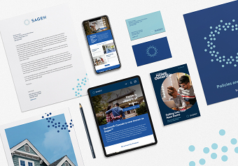 Rebrand and digital campaign for Sagen