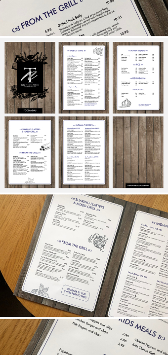 New Talbot Menu