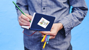 Watercolor sticker