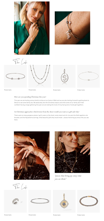 Website page design (UI)