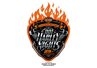 Hot Harley Nights - 25th Anniversary Logo