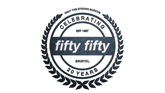 Fifty Fifty 20 years logo