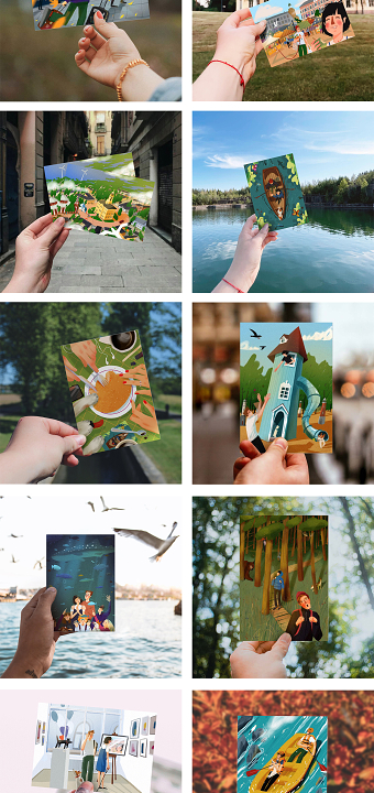 Postcards for community Visit Kotka Hamina