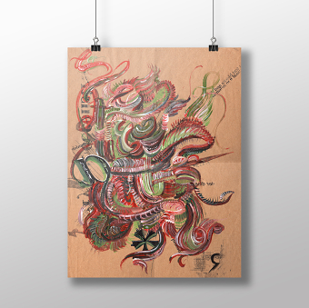RED & WHITE Poster design