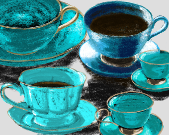 Coffee cups set