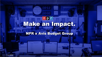 NPR Sales Campaign