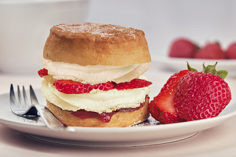 Strawberries and Cream Scone