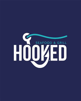 Hooked Seafood and Grill Branding