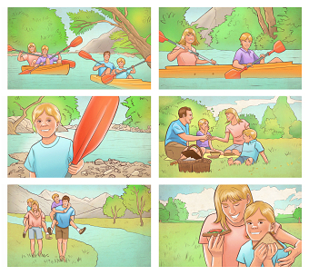 Storyboard. Lake