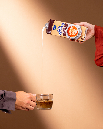 Moja Kravica milk for coffee - product photography