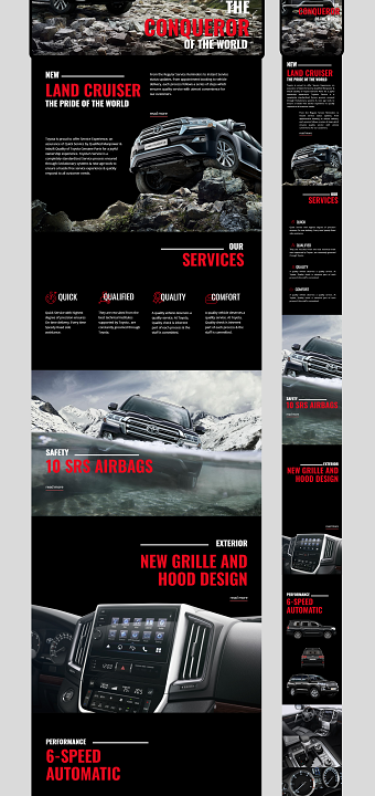 Website Design-Land Cruiser Toyota