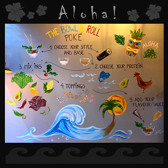THE BOWL AND ROLL POKE MURAL