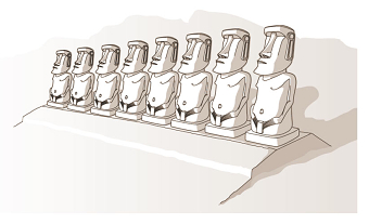 Moai Easter Island Infographics