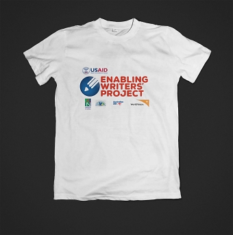 Enabling Writers campaign tshirt
