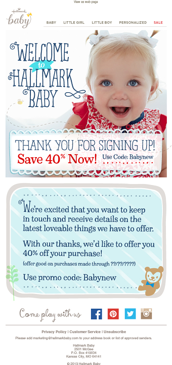 Email blast design