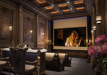 3D Render of Luxury Movie Teather
