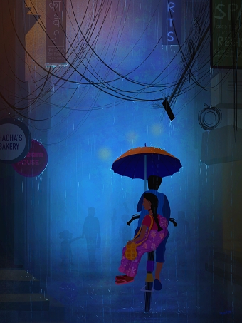 Rainy night