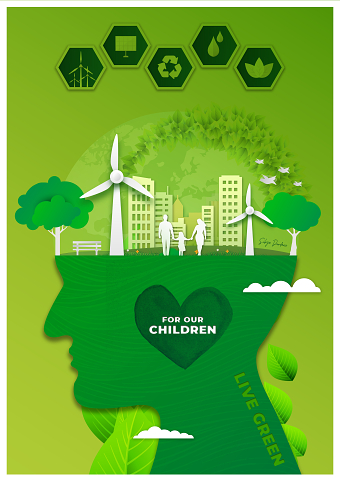 Live Green A3 poster