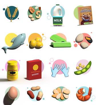 Allergen Food icons (Sainsbury's)