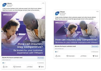 VMware LinkedIn socials