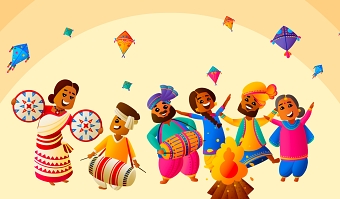 Illustrations for Sharechat | Makar Sankranti