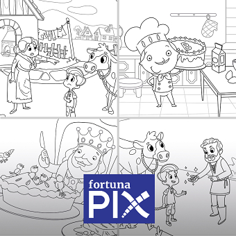 02 Childrens Book Line Sketch/ Art
