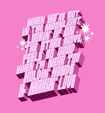 Valentine lettering