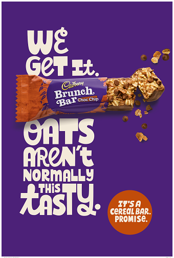 Cadbury Brunch Bar Lettering