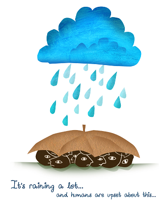 MicroTales. It's raining a lot. Serial of Illustrated Microtales