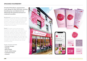 Smashed raspberry