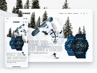 Online Watch Shop Homepage Design