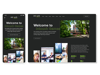 Intouch Games Company Website Design