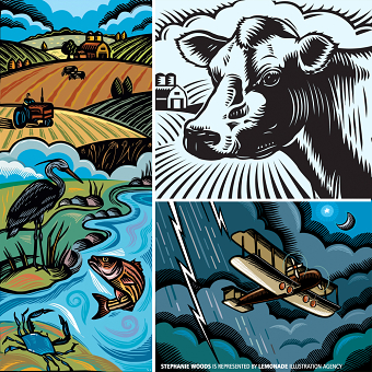 STEPHANIE WOODS / WOODCUT