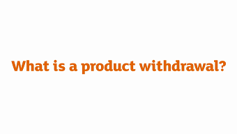 CLICK TO PLAY - What is a product withdrawal Animation