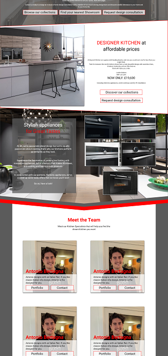 Kitchen Website Design