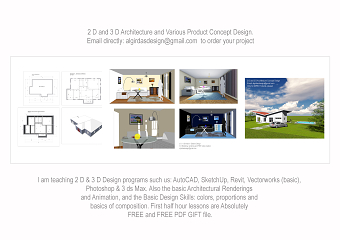 2 D and 3 D  Interior design