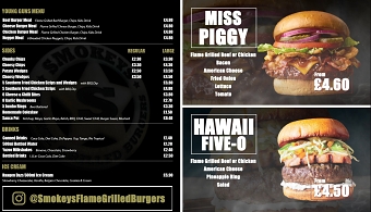 Smokeys Bar and Grill Menu