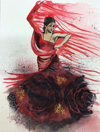 Flamenco Dancer (Margaret Woodley)