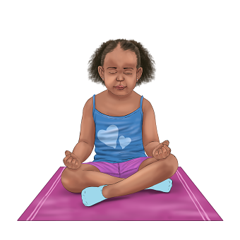 Daily activities digital drawing