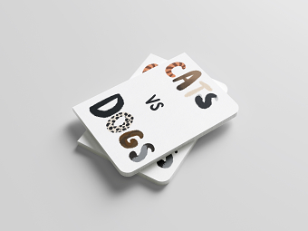 Cats vs Dogs and Animal Book Illustration