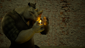 Reggie the Rhino Mafioso