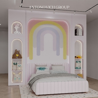 Kids Bedroom Interior Design in Unicorn Theme