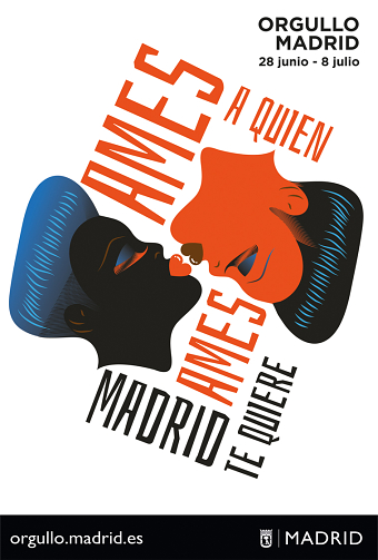 Madrid Gay Pride 2018 posters. Madrid Town Hall.