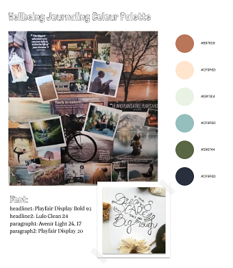 Graphic Design for Wellbeing Journaling