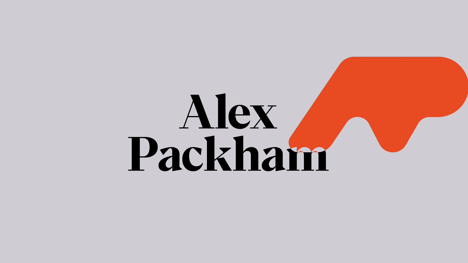 Alex Packham: Brand Identity & Website