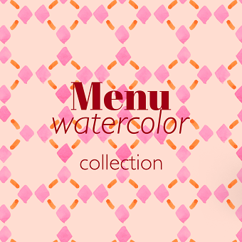 WATERCOLOR MENU COLLECTION