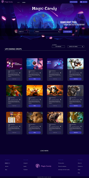 VAMB trial version web design